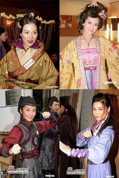 Bốn sao nữ TVB được cho là nhân vật Lê Diệu Tường ám chỉ (trái sang phải, trên xuống dưới): Trương Khả Di, Quách Thiện Ni, Châu Lệ Kỳ, Liêu Bích Nhi.