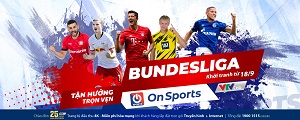 Xem trực tiếp Bundesliga trọn vẹn 5 mùa liên tiếp trên On Sports và VTVcab