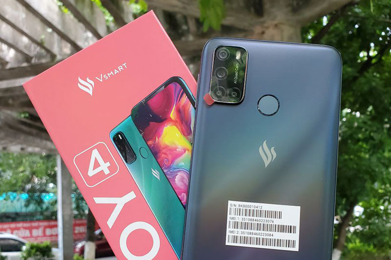 Mở hộp Vsmart Joy 4: Chip S665, RAM 4 GB, pin 5.000 mAh, 4 camera sau, giá 3,29 triệu
