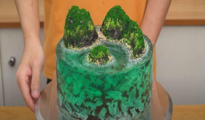 Cách làm bánh thạch đại dương đẹp mê ly