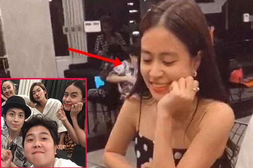 Đến nhà Hoàng Thùy Linh ăn uống, Minh Hằng để lộ khoảnh khắc Gil Lê ngồi lấp ló phía sau