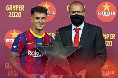 Coutinho nhận giải thưởng cá nhân đầu tiên tại Barca