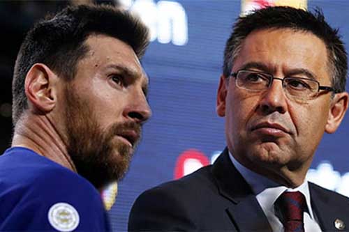 Chủ tịch Barca "cầu hòa" với Messi