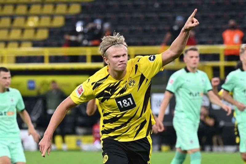 4. Erling Haaland (Borussia Dortmund, định giá chuyển nhượng: 72 triệu bảng).