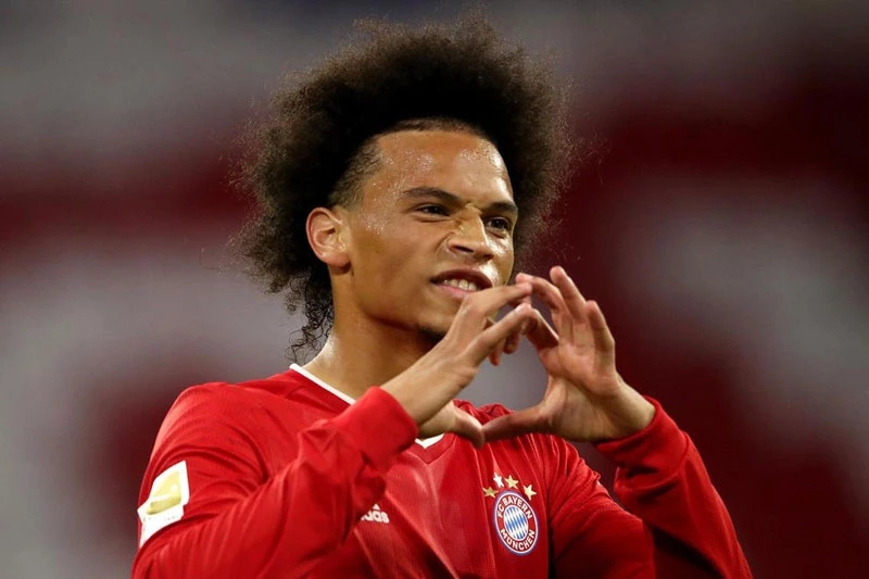 =5. Leroy Sane (Bayern Munich, giá trị hiện nay: 63 triệu bảng, mức giảm giá từ ngày 1/1/2020 đến nay: 27 triệu bảng).