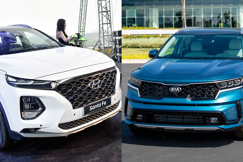 So sánh Kia Sorento 2021 với Hyundai Santa Fe: Chọn SUV Hàn nào?