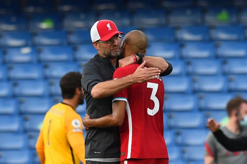 Klopp và Fabinho.