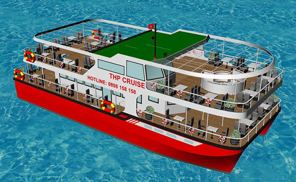 Đà Nẵng: Đóng mới tàu – nhà hàng nổi phục vụ gần 100 khách du ngoạn sông Hàn