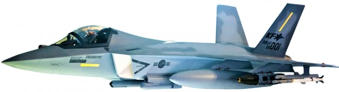 Mô hình thu nhỏ KF-X trưng bày tại triển lãm Seoul ADEX 2017; Nguồn: wikipedia.org