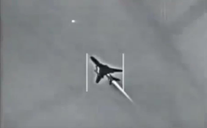 Cường kích Su-22M4 của Không quân Syria đã bị tên lửa phòng không Israel bắn rơi. Ảnh: Avia-pro.