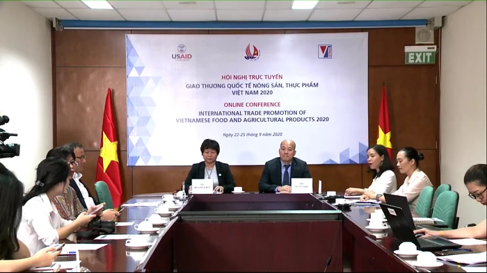 Hội nghị trực tuyến giao thương quốc tế nông sản, thực phẩm Việt Nam 2020. 