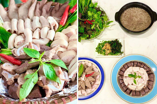 Mát trời nấu lẩu cháo lòng