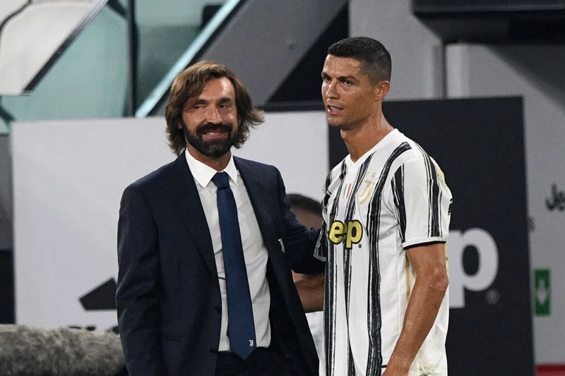 Pirlo và Ronaldo.