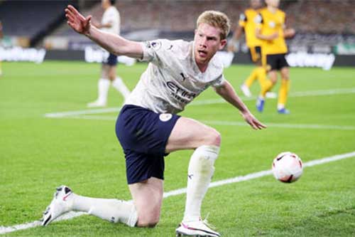 De Bruyne chỉ xếp sau Ronaldo và Messi?