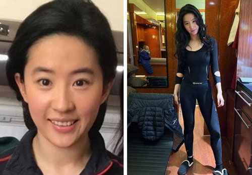 Khoe trọn dáng vóc với bộ đồ ôm sát nhưng sao Lưu Diệc Phi lại lùn một mẩu như thế này?