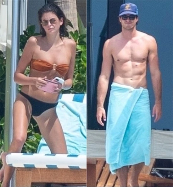 Kaia và Jacob Elordi thư giãn bên bể bơi tại một resort ở Los Cabos, Mexico vào đầu tuần này. Jacob tuy không phải là một người mẫu nhưng sở hữu body lý tưởng. Nam diễn viên 23 tuổi người Australia cao tới 1,96 m.