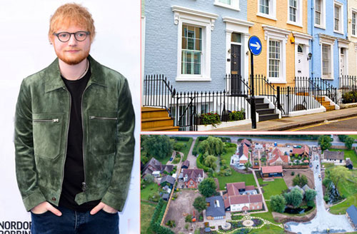 Ed Sheeran có 27 căn nhà