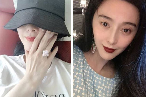 Đeo nhẫn kim cương hồng giá hàng chục tỷ, Phạm Băng Băng bị soi gương mặt nhọn đáng ngờ
