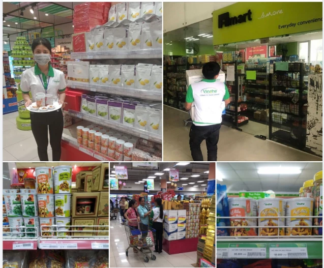 Các sản phẩm của Vinahe dần hiện diện ở những siêu thị, hệ thống trung tâm thương mại lớn tại Việt Nam.