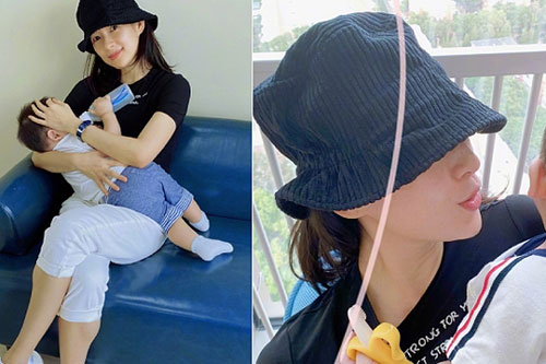 Chương Tử Di khoe con trai bụ bẫm