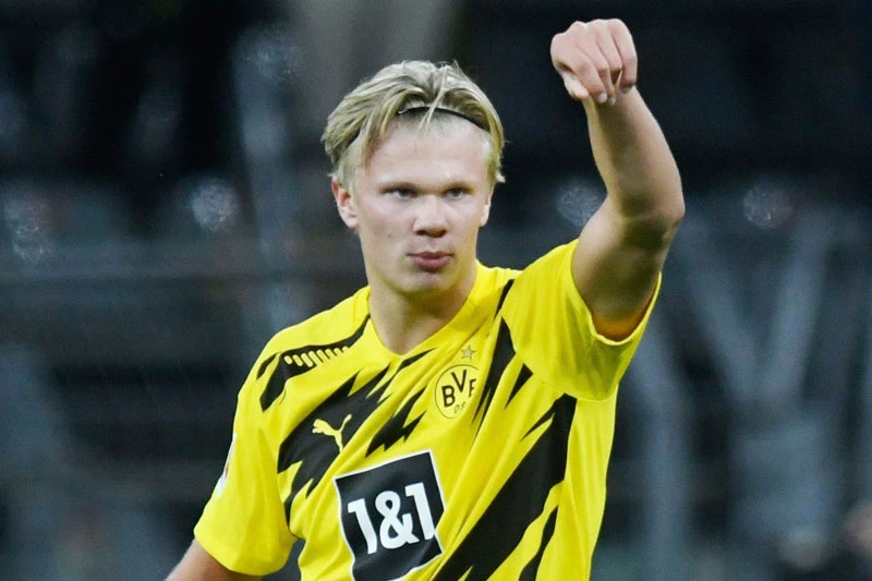 =6. Erling Haaland (Dortmund, 20 tuổi, định giá chuyển nhượng: 72 triệu bảng).