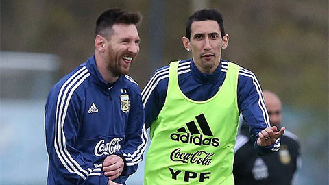 Di Maria đố kị với Messi và Aguero
