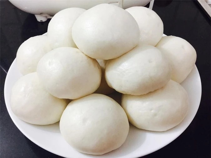 Mách mẹ cách làm bánh bao xốp cuối tuần cho con - Ảnh 3.