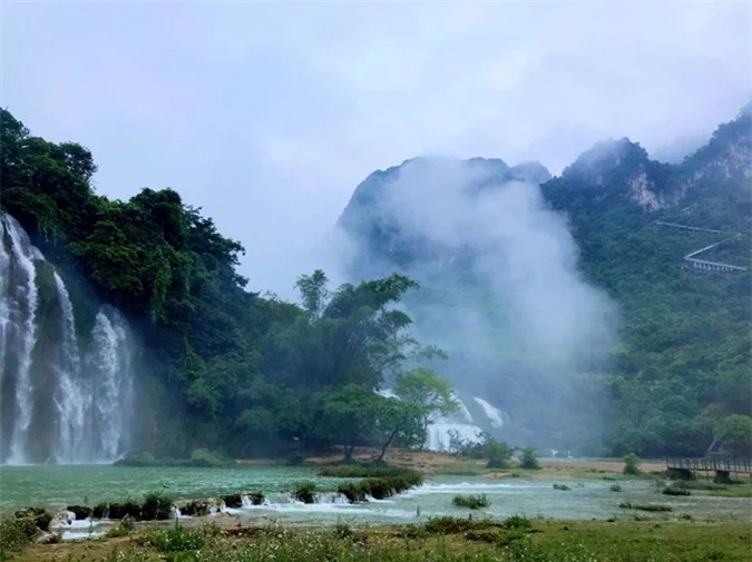 Một bối cảnh của phim Kiều ở Cao Bằng.