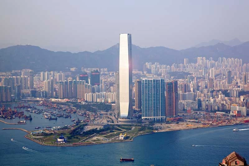 5. Trung tâm thương mại quốc tế (Hồng Kông, Trung Quốc) - 118 tầng.