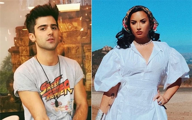 Max Ehrich và Demi Lovato.