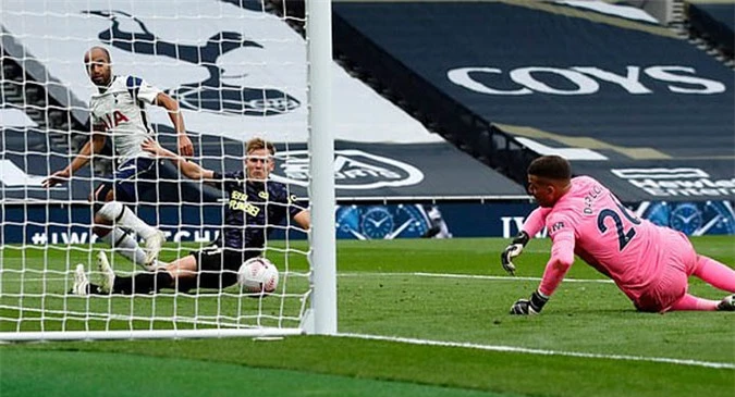 Lucas Moura mở tỷ số cho Tottenham