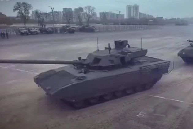 Xe tăng chiến đấu chủ lực thế hệ mới T-14 Armata của Nga. Ảnh: TASS.