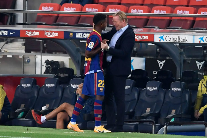 Lập cú đúp, Fati vẫn bị HLV Koeman chỉ ra điểm yếu