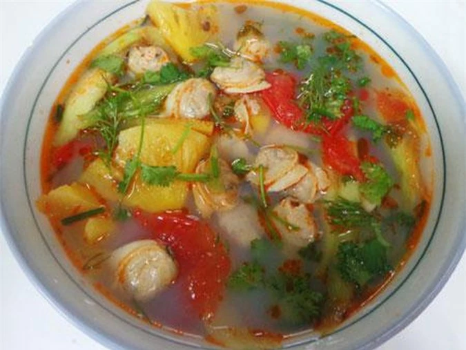 Canh ngao chua ngon