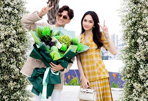 Hương Giang cùng dàn sao tới chúc mừng Ngô Kiến Huy