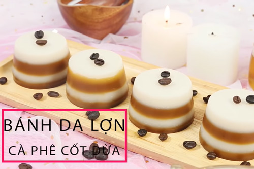 Lạ miệng với bánh da lợn cà phê cốt dừa ai cũng mê mẩn