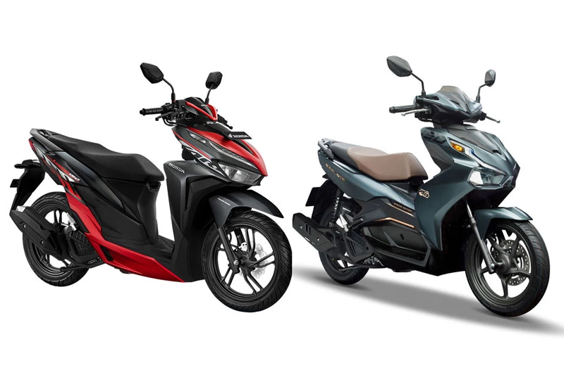 Honda Vario 2020 (trái) và Honda Air Blade 2020.