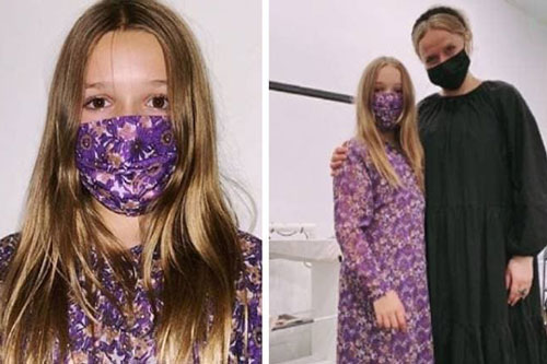 Mặc đồ do mẹ thiết kế, Harper bị chê như khoác rèm cửa lên người