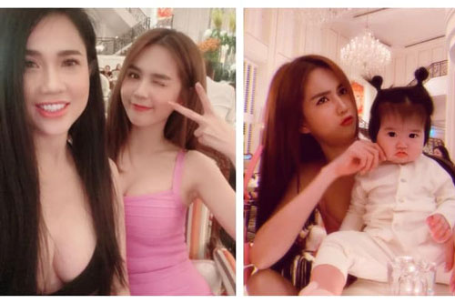 Ngọc Trinh bị chị gái dìm bởi vòng một 'bức thở', cháu gái lấn át vì độ 'cute' khó cưỡng