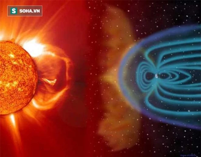 Hình dung này mô tả những gì một sự phóng khối corona có thể trông giống như khi nó tương tác với các lực từ và môi trường liên hành tinh (Nguồn: NASA)