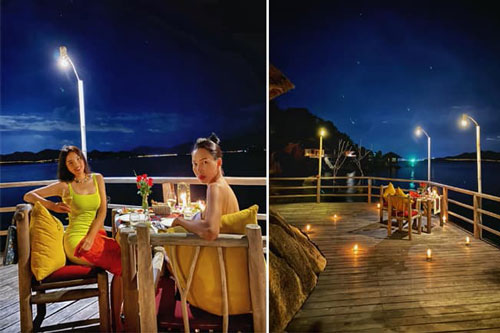 Kỳ Duyên đón buổi tối lãng mạn có nến và hoa bên Minh Triệu, dân mạng trêu 'chờ nhẫn và màn cầu hôn'