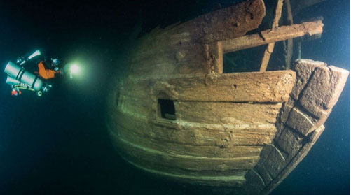 Phát hiện xác tàu buôn ở thế kỷ 17 được bảo quản nguyên vẹn dưới biển Baltic