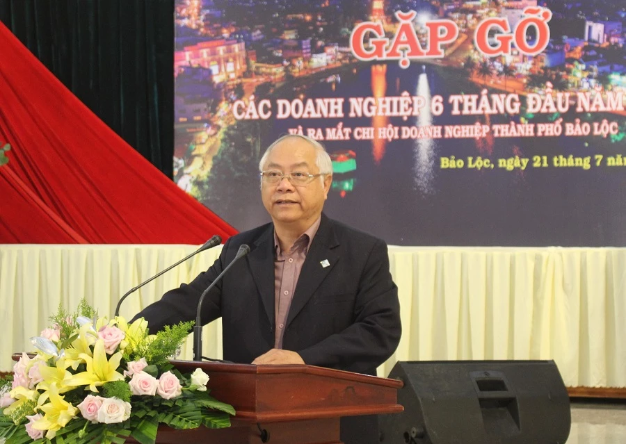 Ông Đinh Minh Quý, Chủ tịch Hiệp hội Doanh nghiệp tỉnh Lâm Đồng.