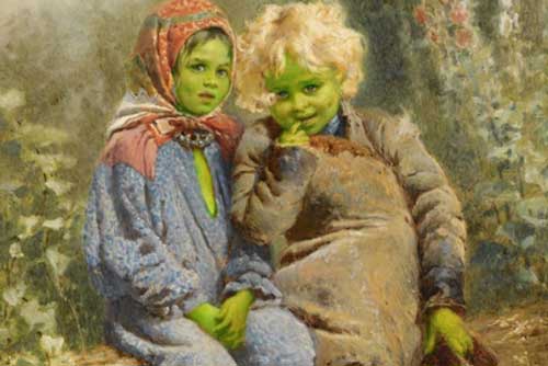 Đi tìm nguồn gốc 2 đứa trẻ da xanh bí ẩn đến từ 'thế giới lòng đất'