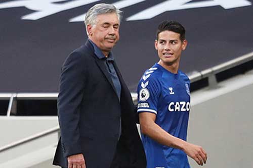 James Rodriguez và Ancelotti đang nâng tầm Everton