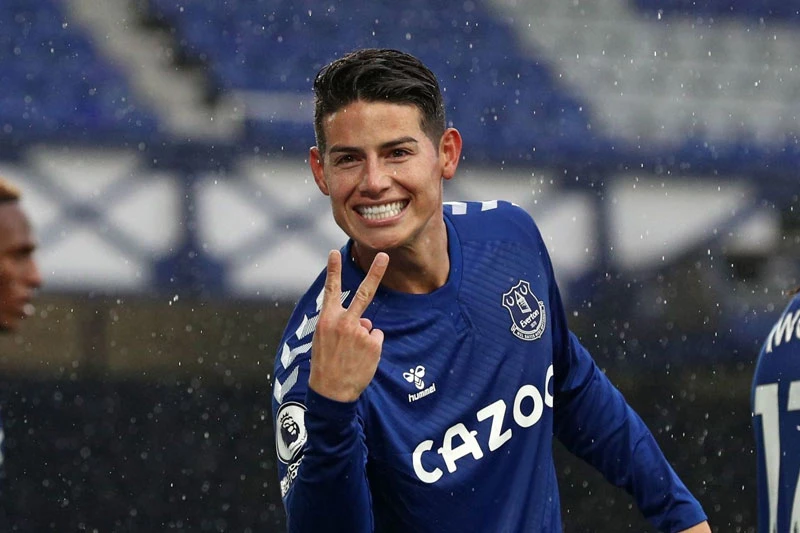 Tiền vệ: James Rodriguez (Everton).