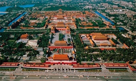 Tiết lộ bí mật quá trình xây dựng Tử Cấm Thành - 2 Toàn cảnh bên trong Tử Cấm Thành tại Bắc Kinh, Trung Quốc.