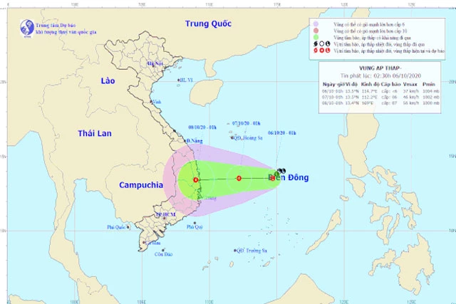 Ảnh: Trung tâm Dự báo Khí tượng Thủy văn Quốc gia.