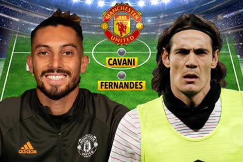 M.U thi đấu đội hình nào với Cavani và Telles?