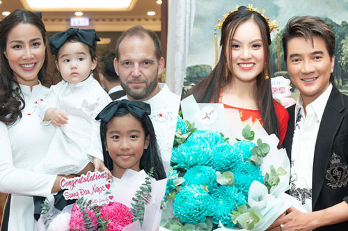 Gia đình Bảo Trúc cùng dàn sao chúc mừng Sunny Đan Ngọc